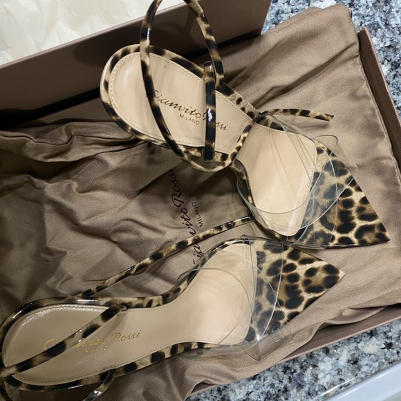 Gianvito Rossi heels, sandals, 37.5, leopard, great condition - Picture 1 of 4